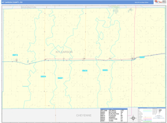 Kit Carson County, CO Digital Map Basic Style